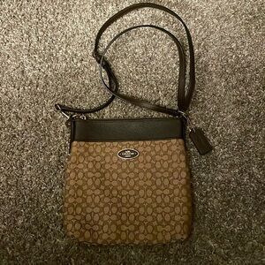 Coach Brown Logo Crossbody